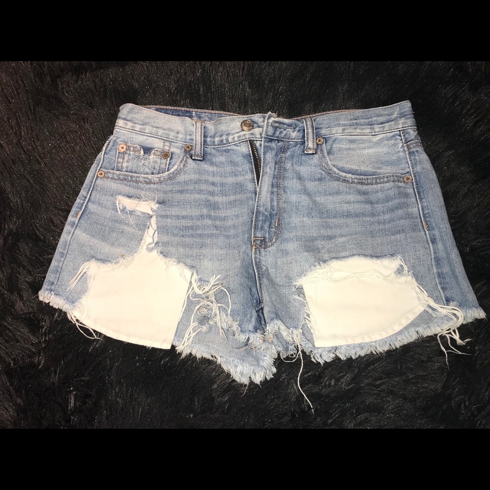 American Eagle festival jean shorts